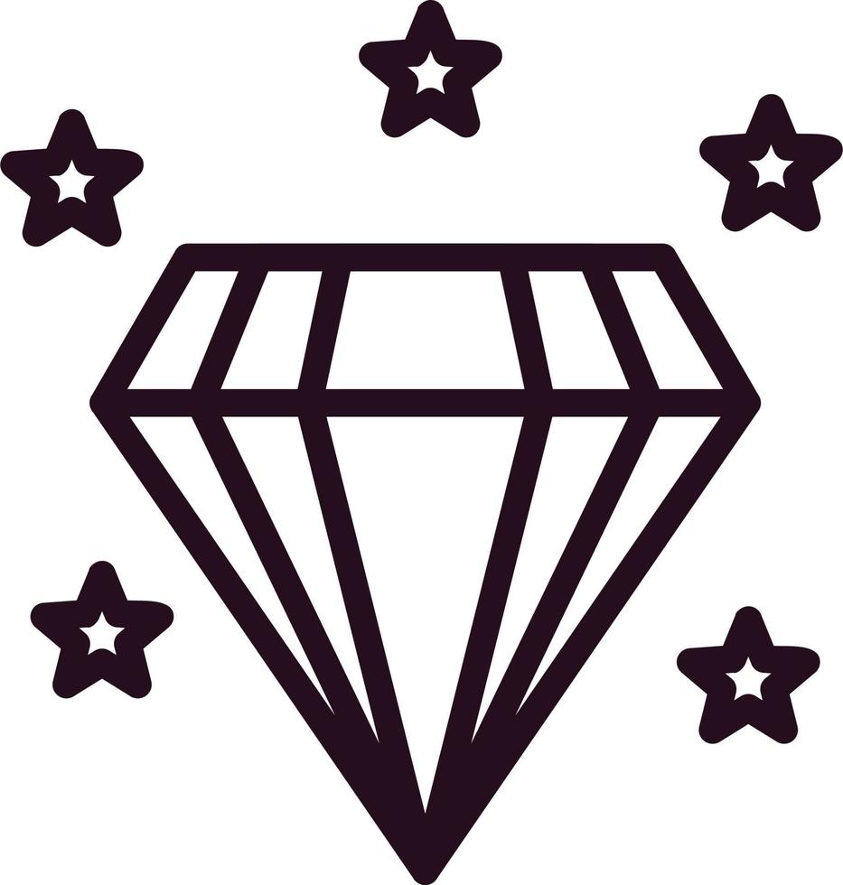 diamant vector pictogram