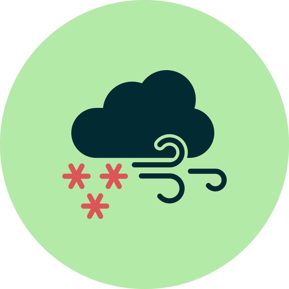 sneeuwstorm vector icoon