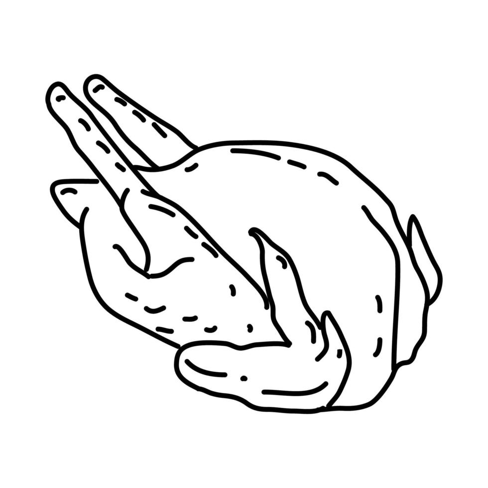 fazant pictogram. doodle hand getrokken of overzicht pictogramstijl vector