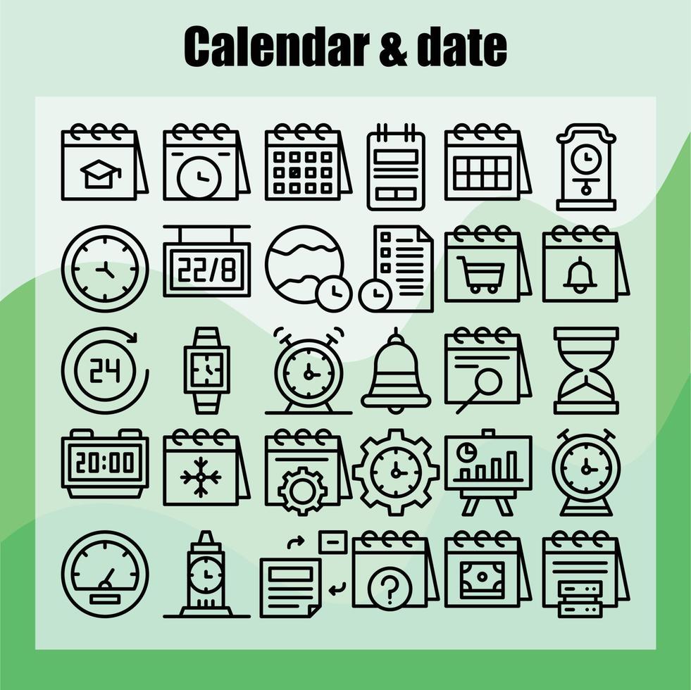 kalender en datum pro vector