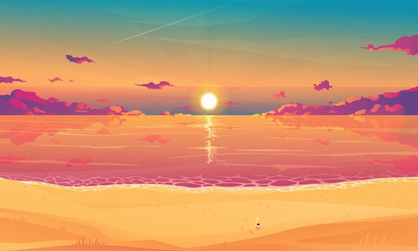 zonsondergang lucht achtergrond illustratie vector