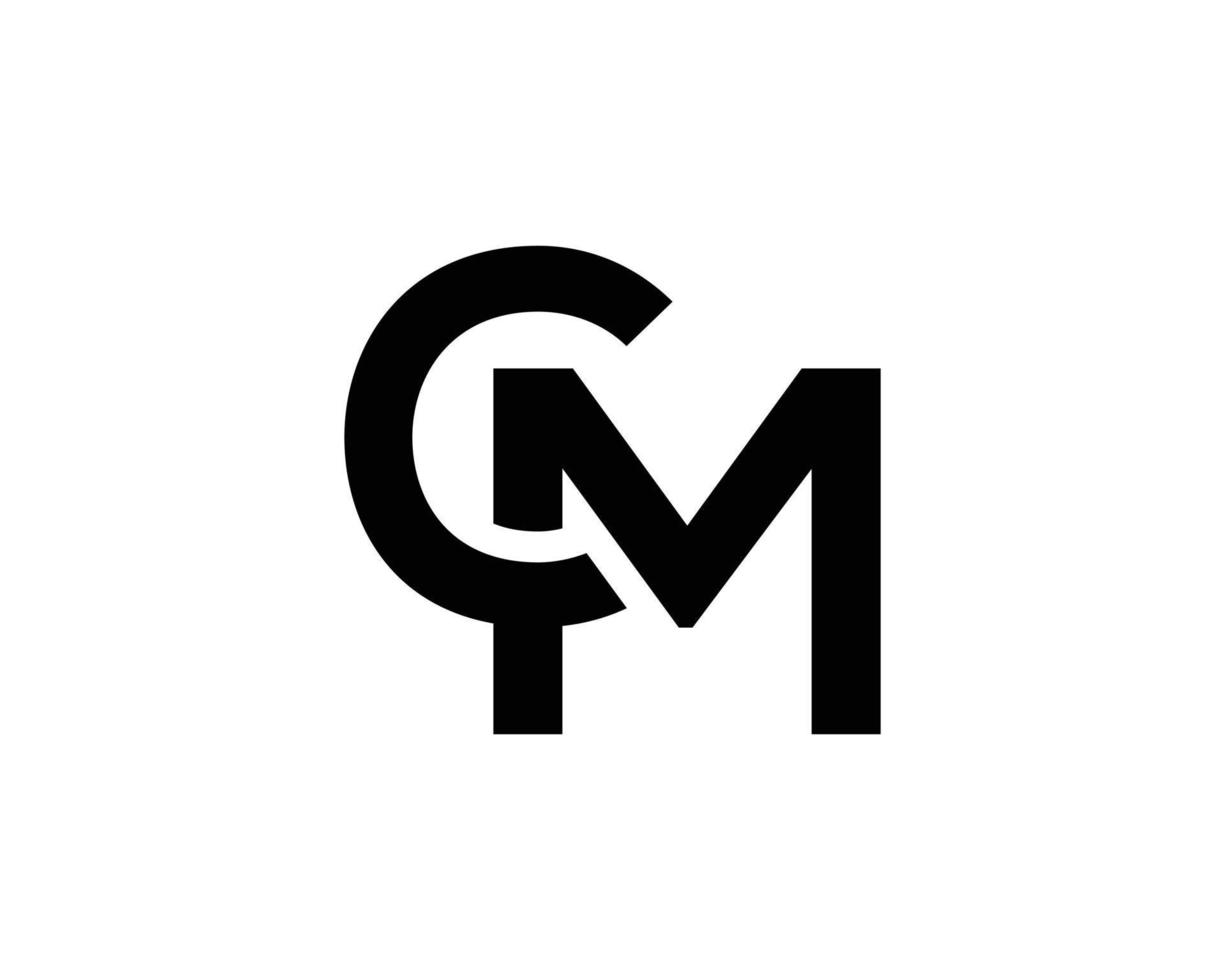 alfabet brief cm logo ontwerp icoon vector sjabloon.