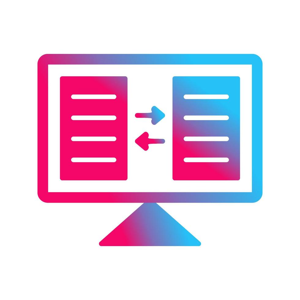 het dossier sharing vector icoon