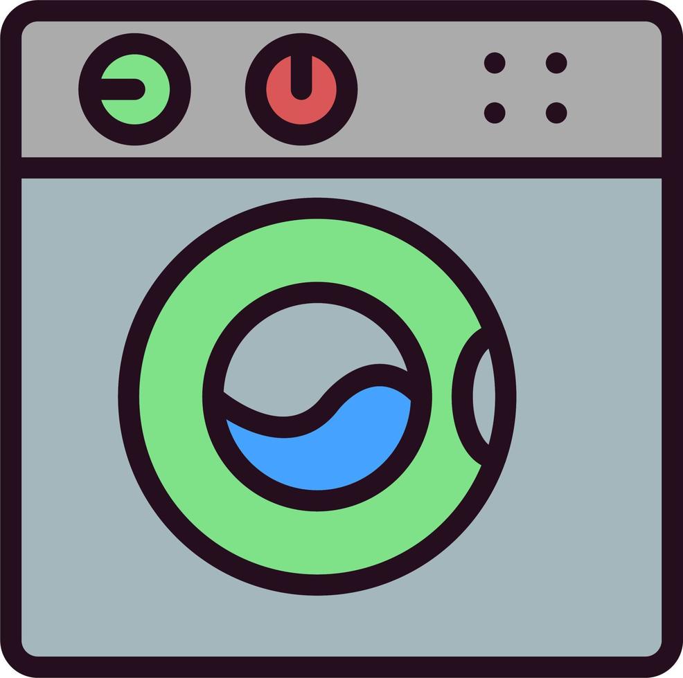 wasmachine vector pictogram