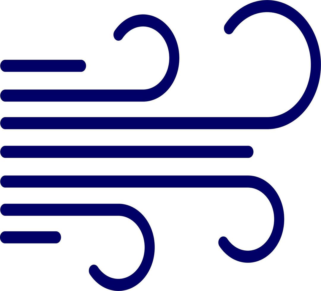 wind vector pictogram