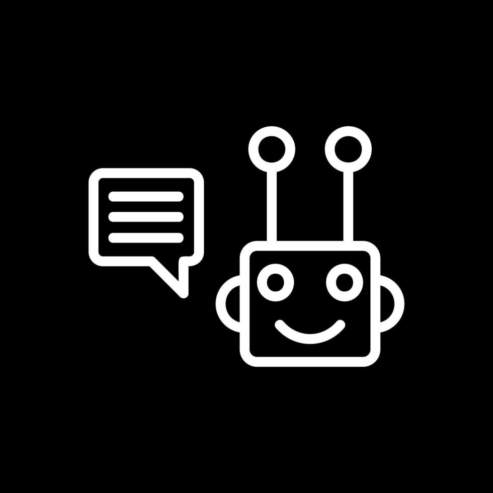 Chatbot vector icoon ontwerp