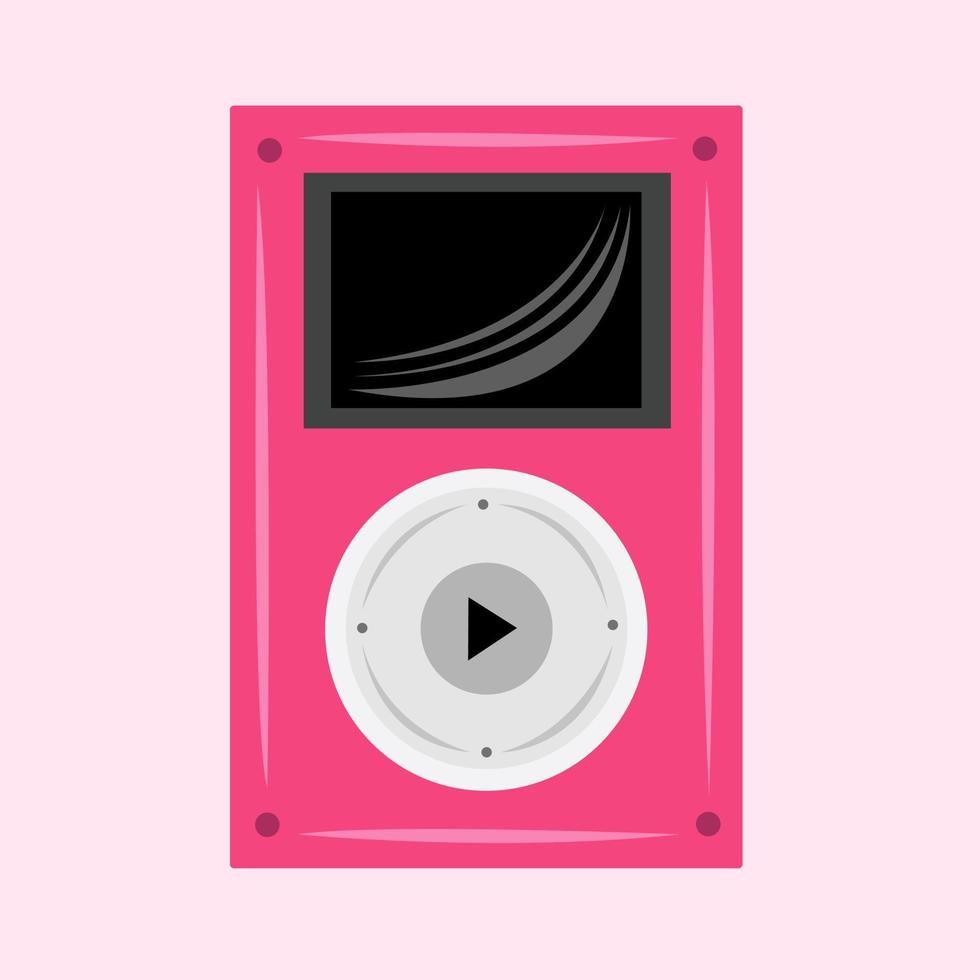 mp3 mini speler vector illustratie voor grafisch ontwerp en decoratief element