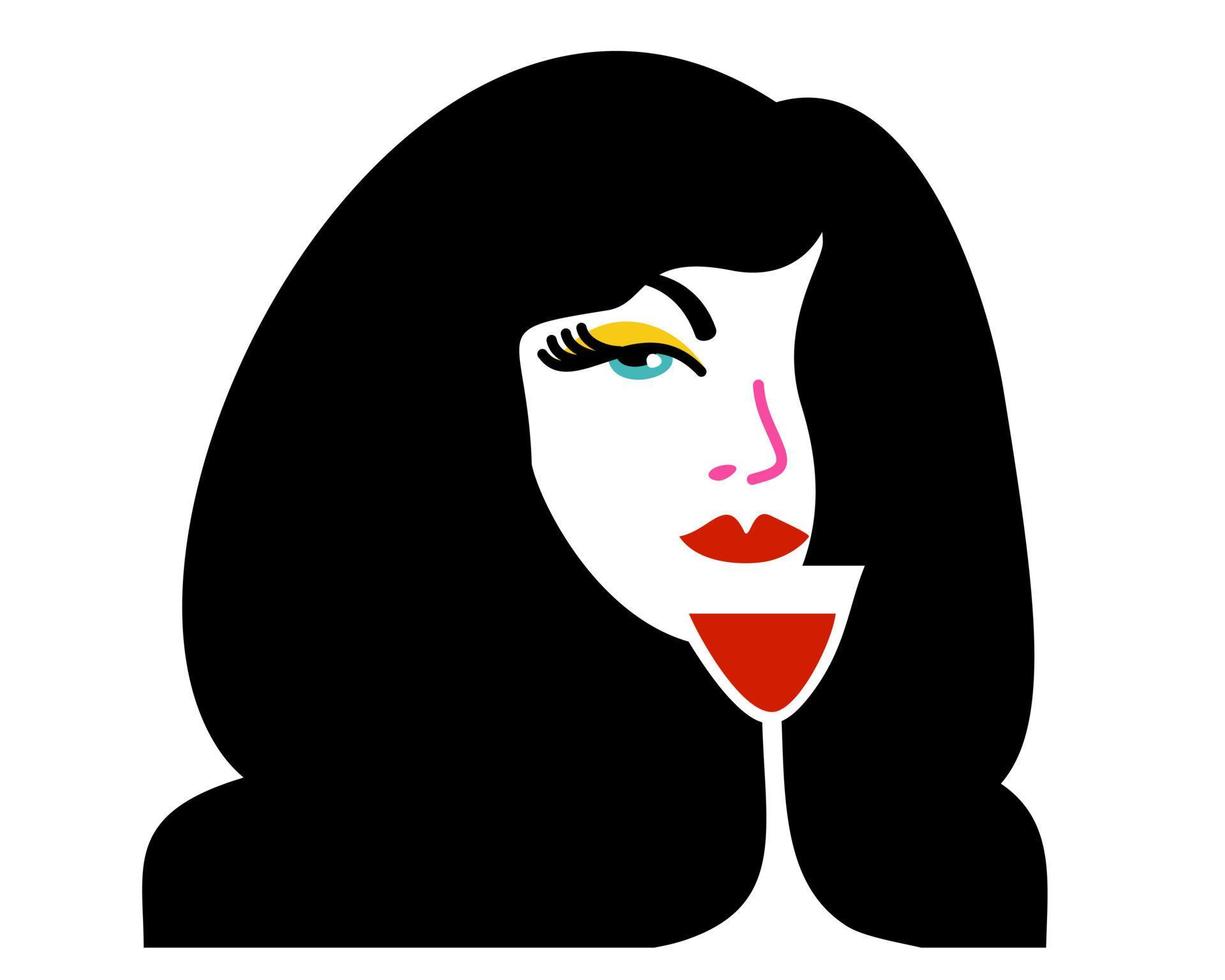 vrouw met glas van wijn. vector geïsoleerd illustratie.