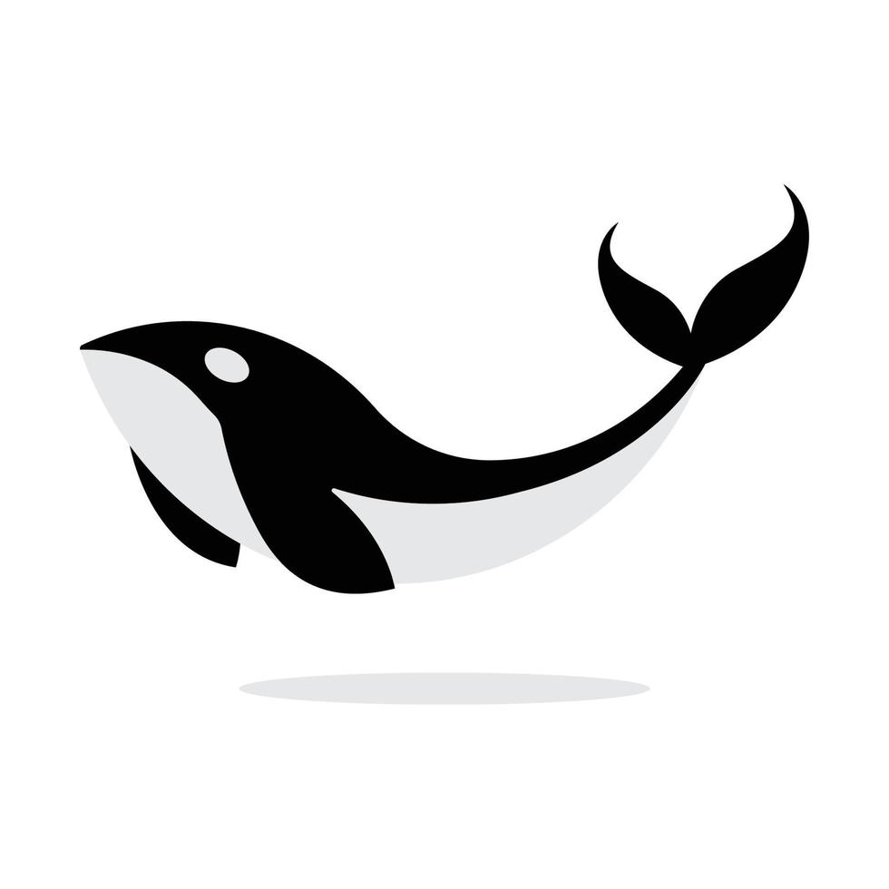 moordenaar walvis orka logo vector illustratie