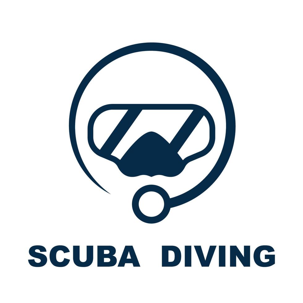 scuba duiken sport logo, onder water, vector illustrator, silhouet, logo ontwerp.