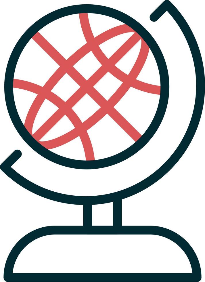 wereldbol vector pictogram