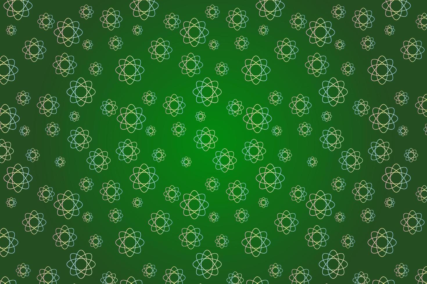 patroon met meetkundig elementen in groen tonen abstract helling achtergrond vector