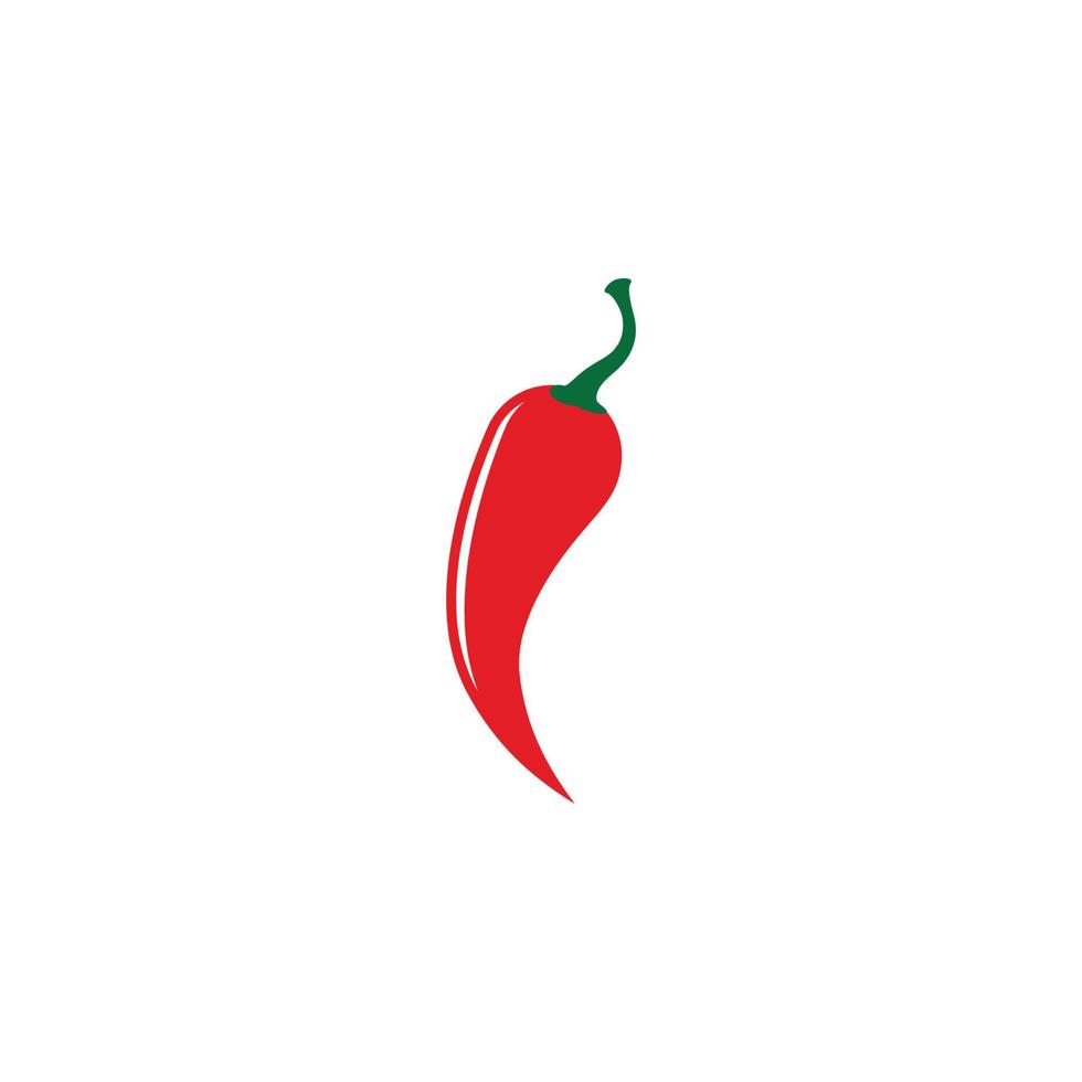 rode hete natuurlijke chili pictogram vectorillustratie vector