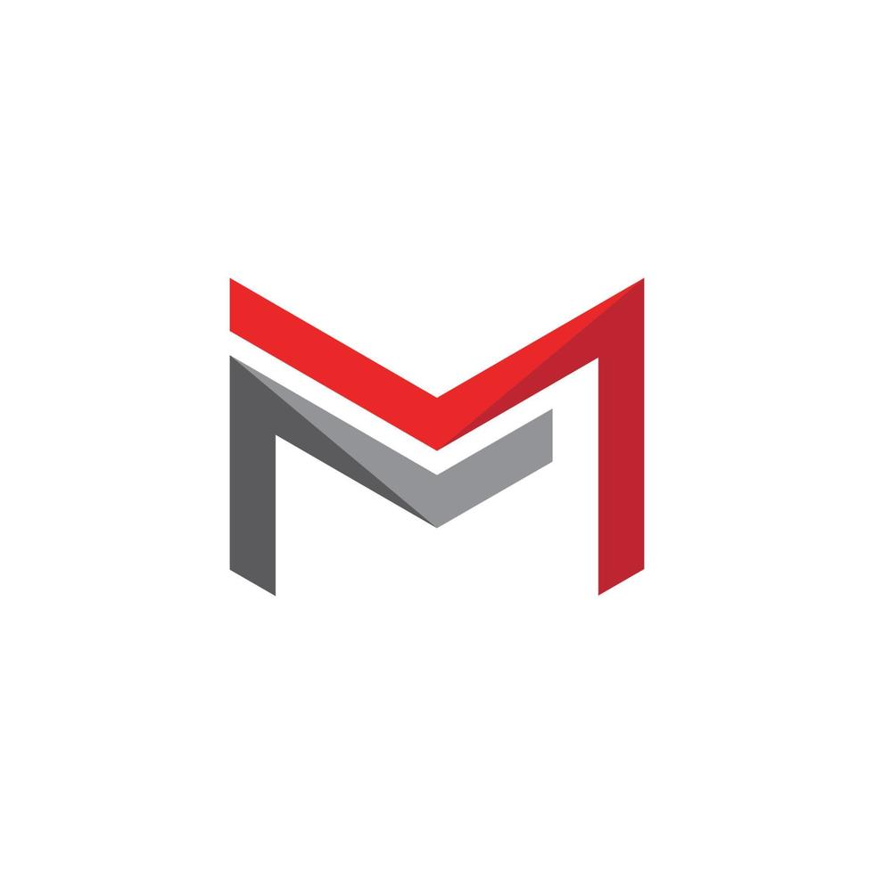 m briefsjabloon logo vector