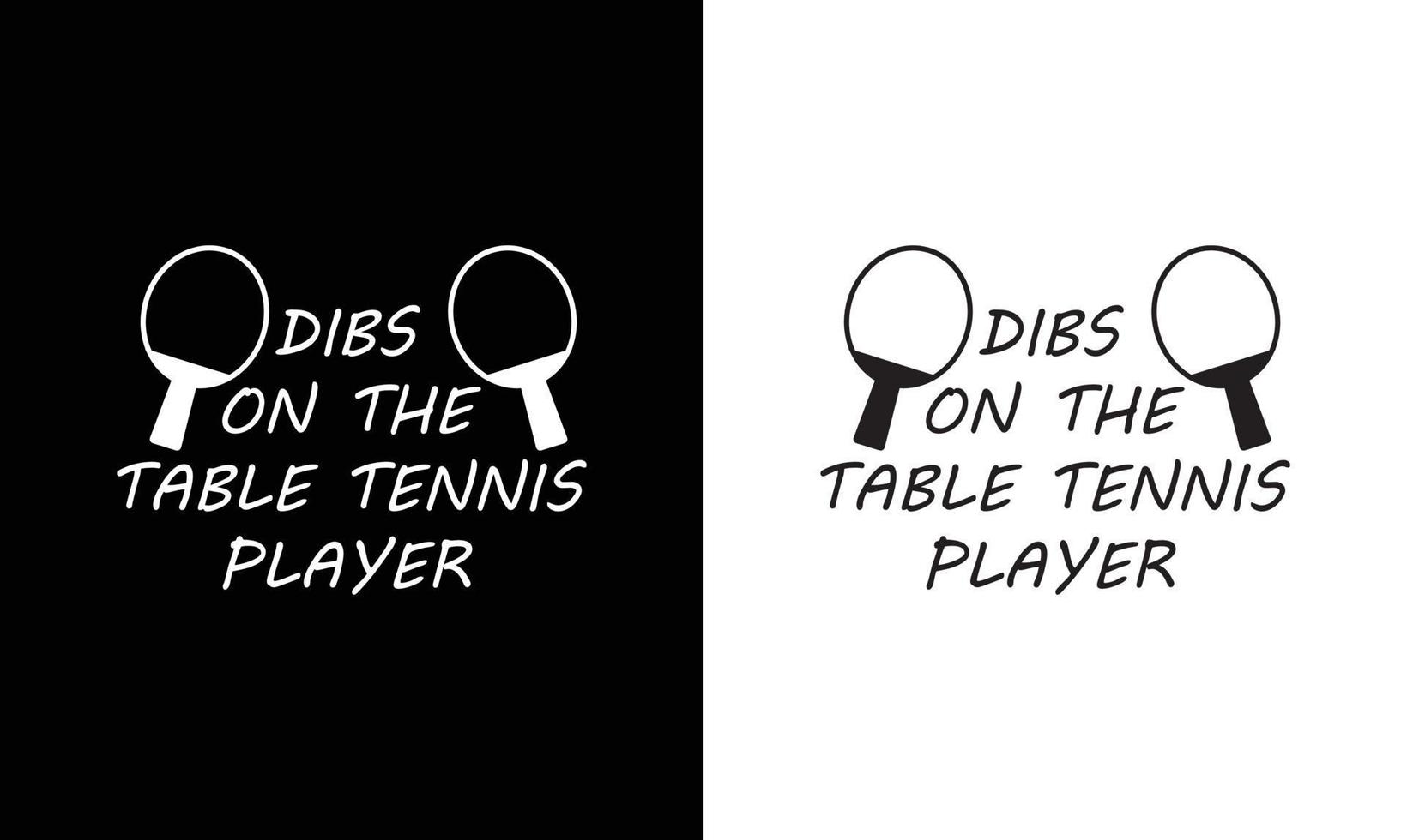 ping pong tafel tennis citaat t overhemd ontwerp, typografie vector