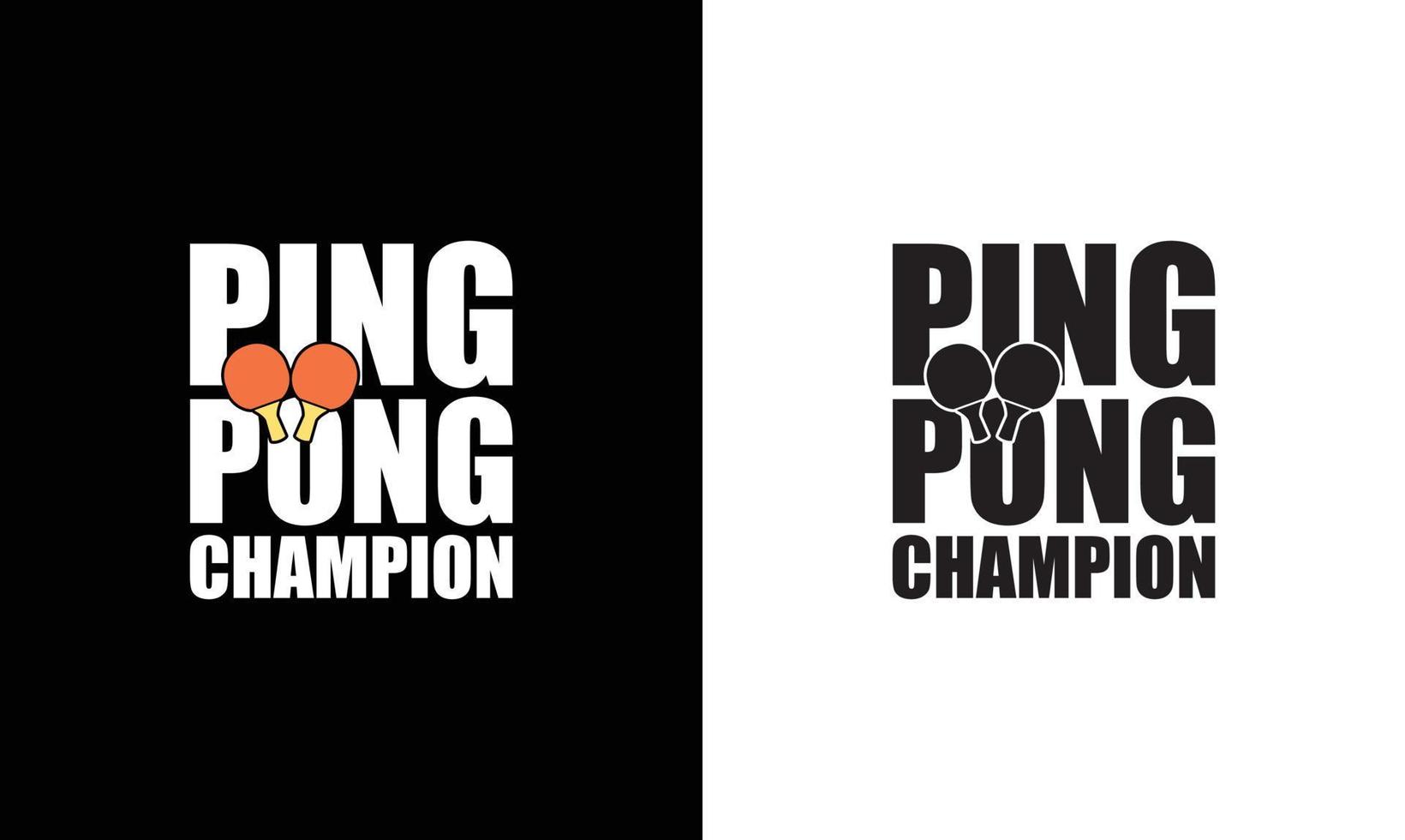 ping pong tafel tennis citaat t overhemd ontwerp, typografie vector