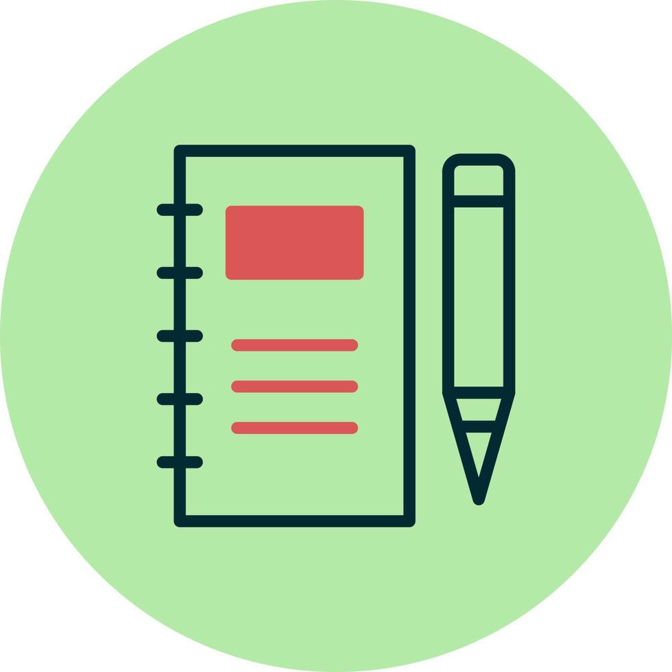 notebook vector pictogram