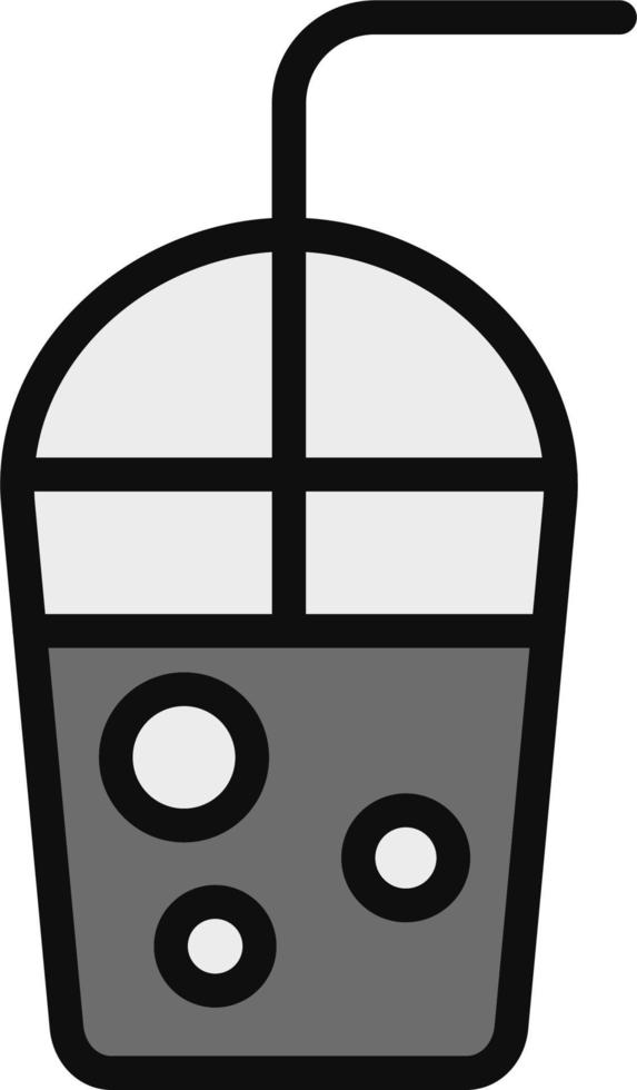milkshake met rietje vector icoon