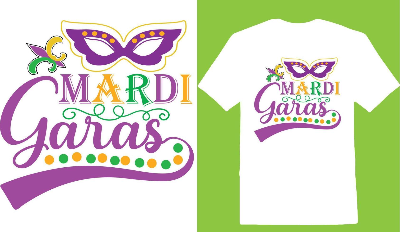 mardi garas t-shirt vector