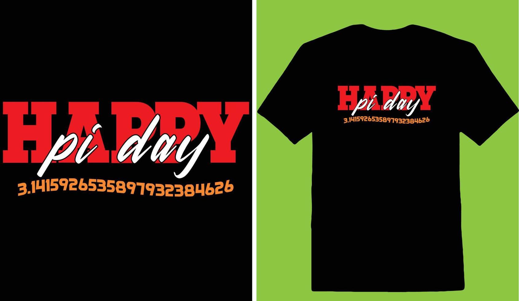 gelukkig pi dag 3.1415926535897932384626 t-shirt vector