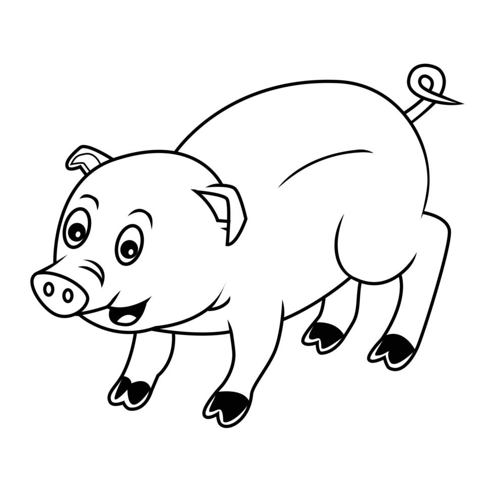 varken illustratie Aan wit achtergrond vector