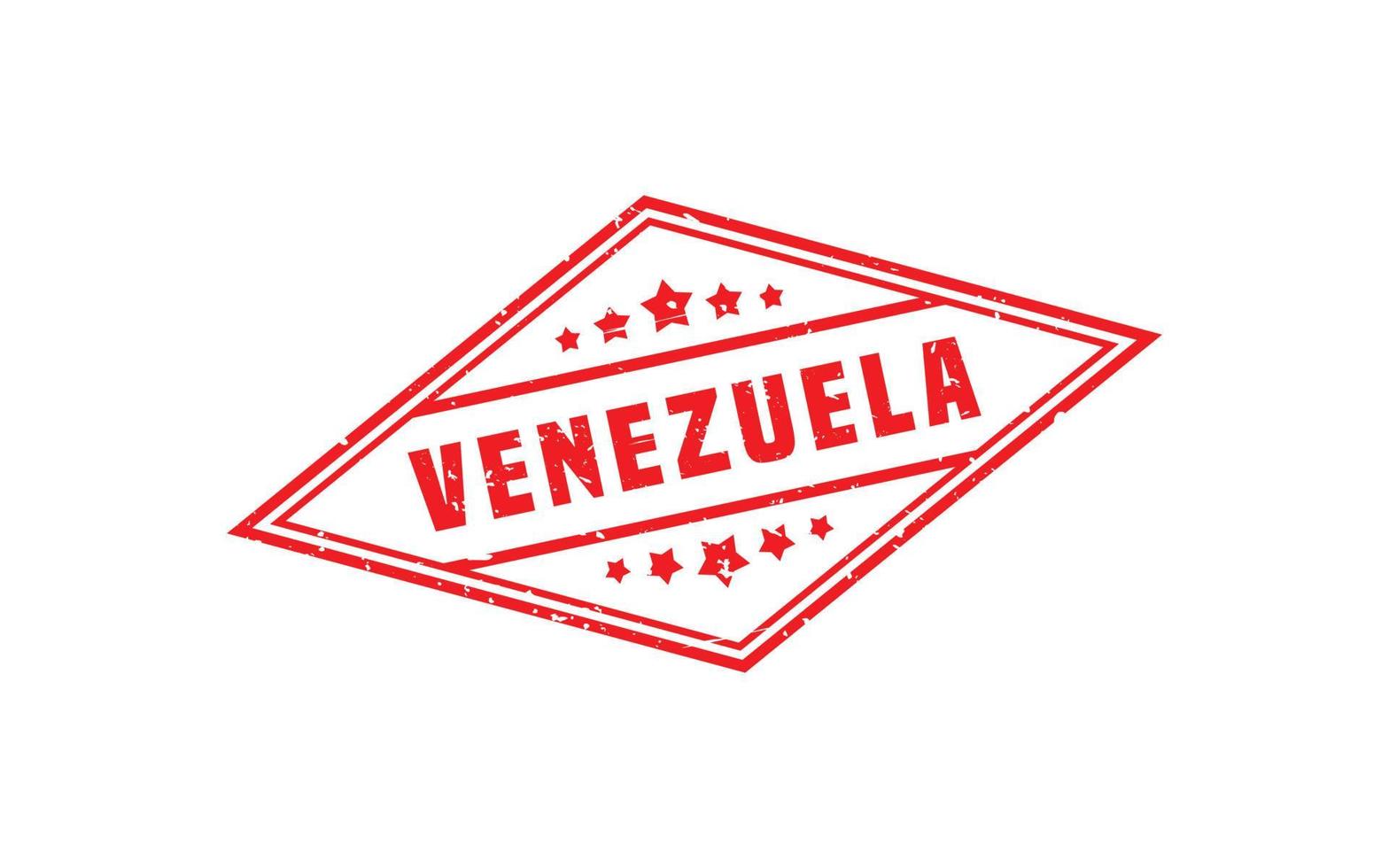 Venezuela postzegel rubber met grunge stijl Aan wit achtergrond vector