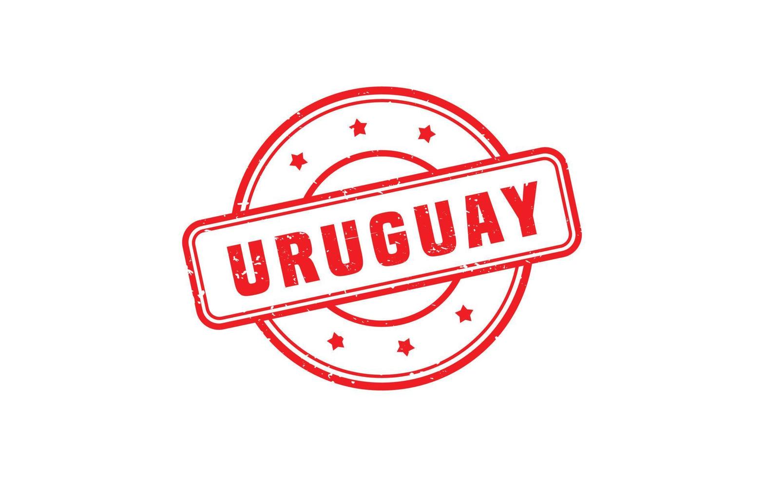 Uruguay postzegel rubber met grunge stijl Aan wit achtergrond vector