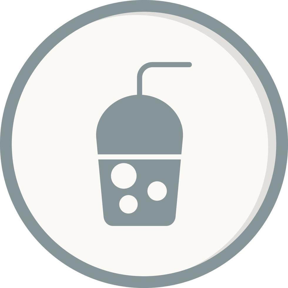 milkshake met rietje vector icoon