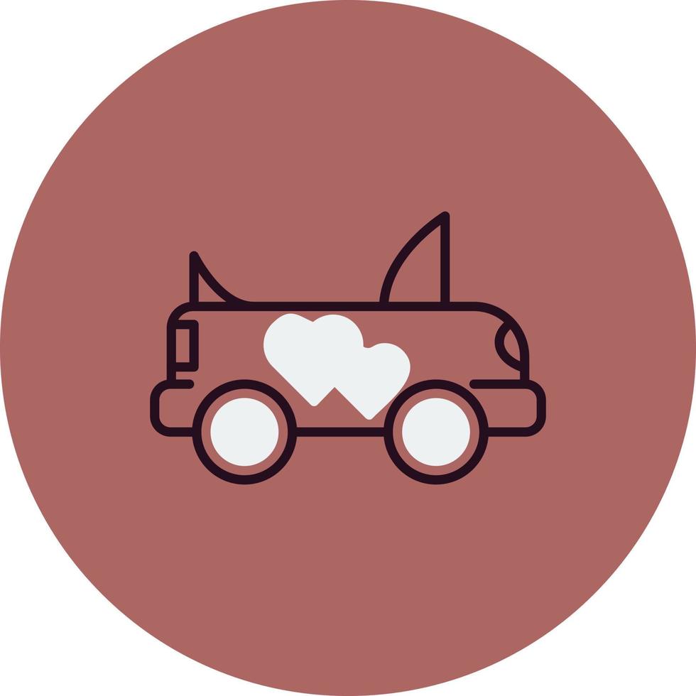 trouwauto vector pictogram