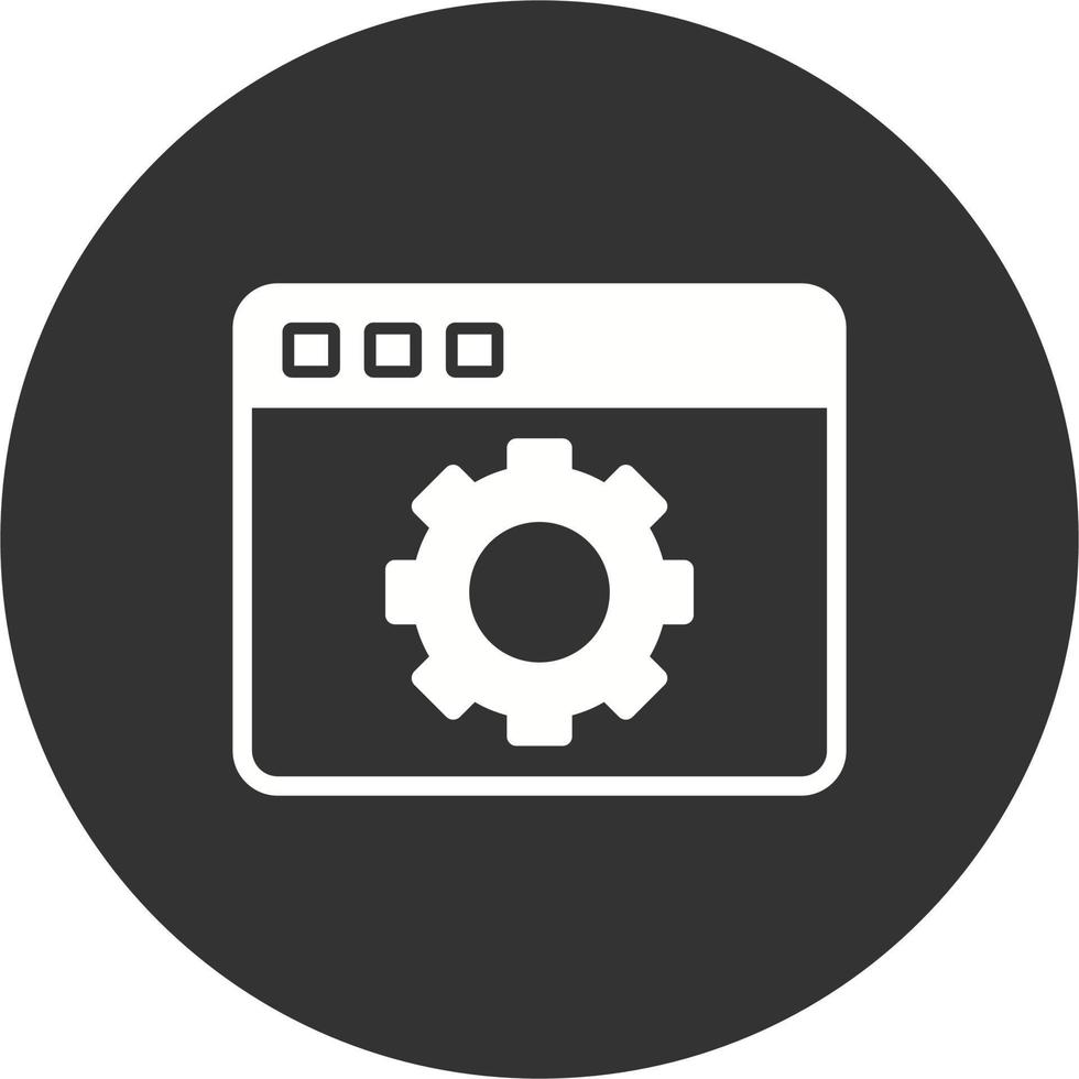 web instellingen vector icoon