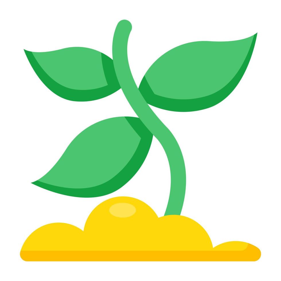 vector ontwerp van groeit plant, spruit icoon