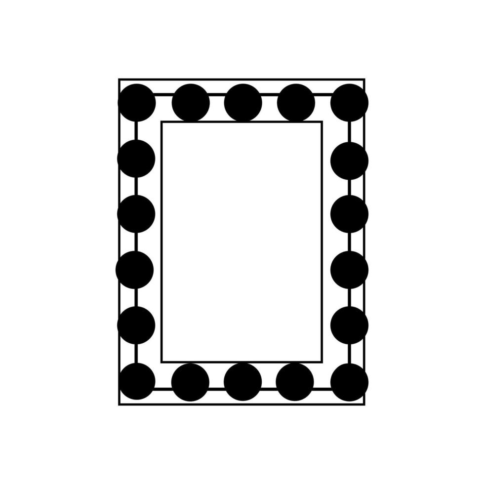 spiegel icoon vector set. hand- spiegel illustratie teken verzameling. mode symbool. garderobe logo.