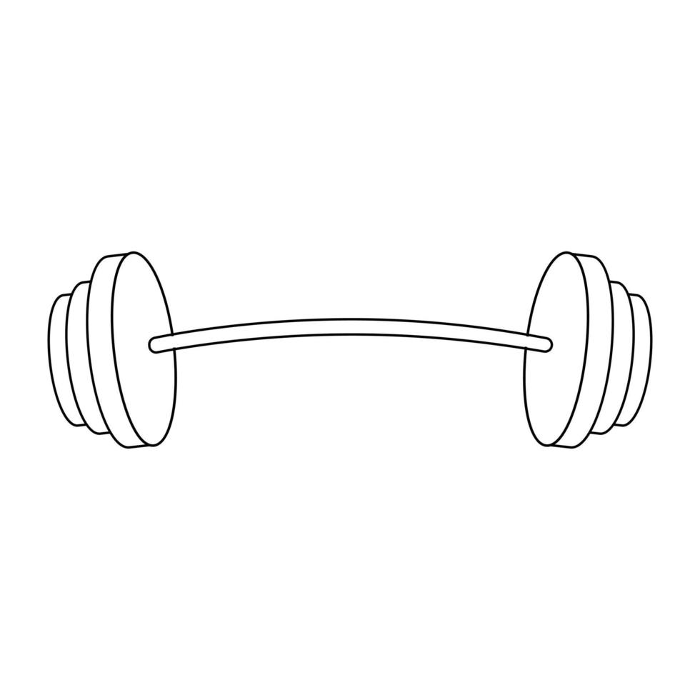 halter icoon vector set. barbell illustratie teken verzameling. body-building symbool. sport logo.