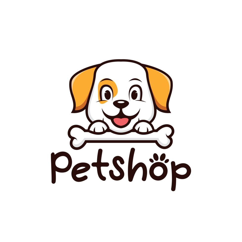 huisdier winkel logo vector ontwerp sjabloon