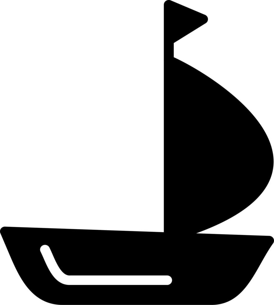 zeilboot vector icoon