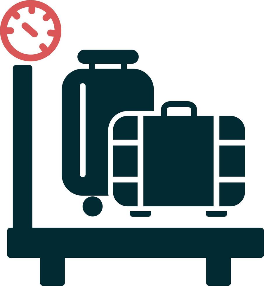 bagage schaal vector icoon