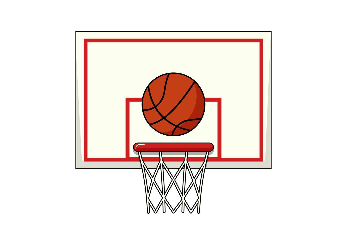 basketbal clip art vector vlak ontwerp geïsoleerd Aan wit achtergrond