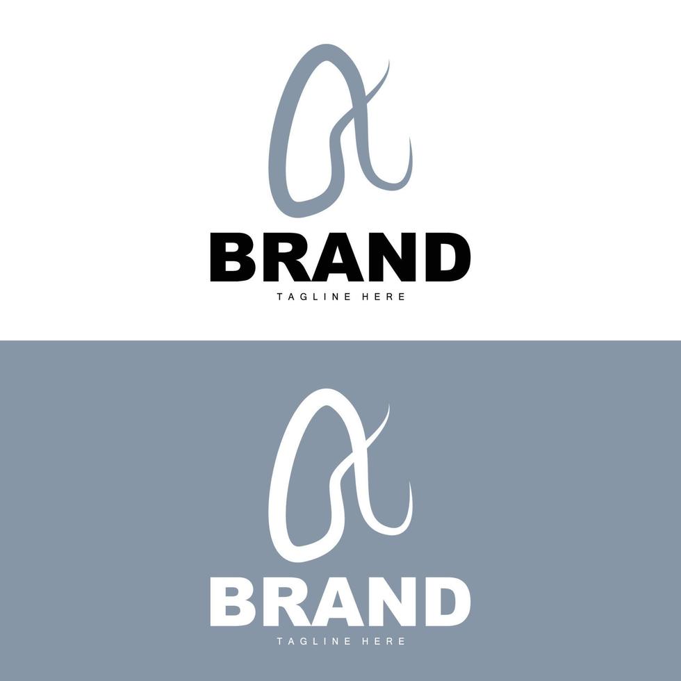 een brief logo, logotype ontwerp gemakkelijk concept, vector alfabet icoon sjabloon