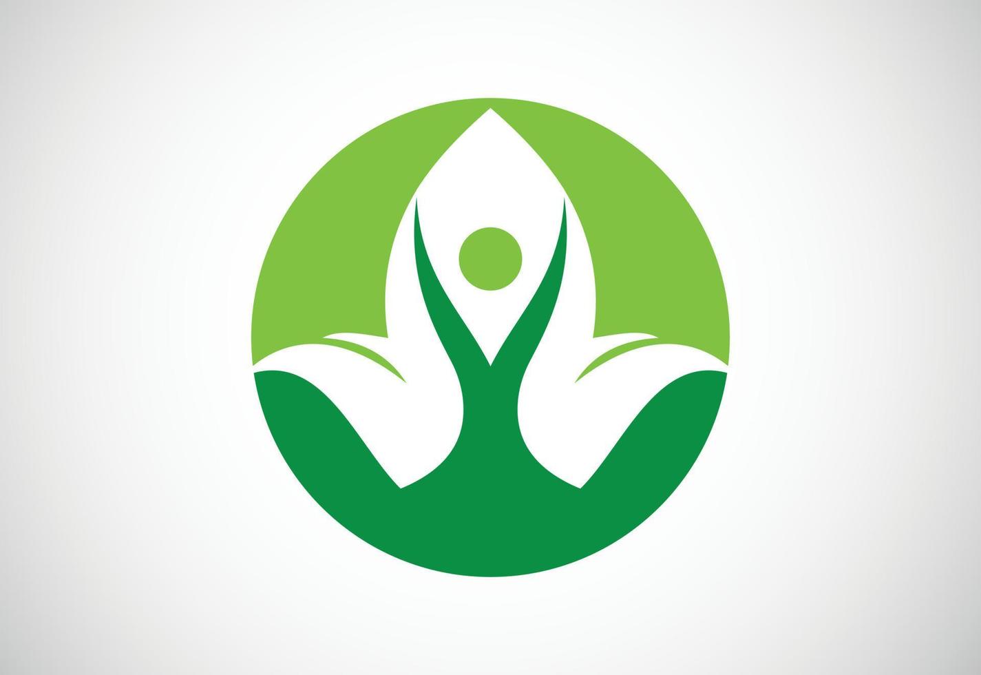 modern medisch en Gezondheid zorg centrum ayurvedisch logo ontwerp, vector illustratie