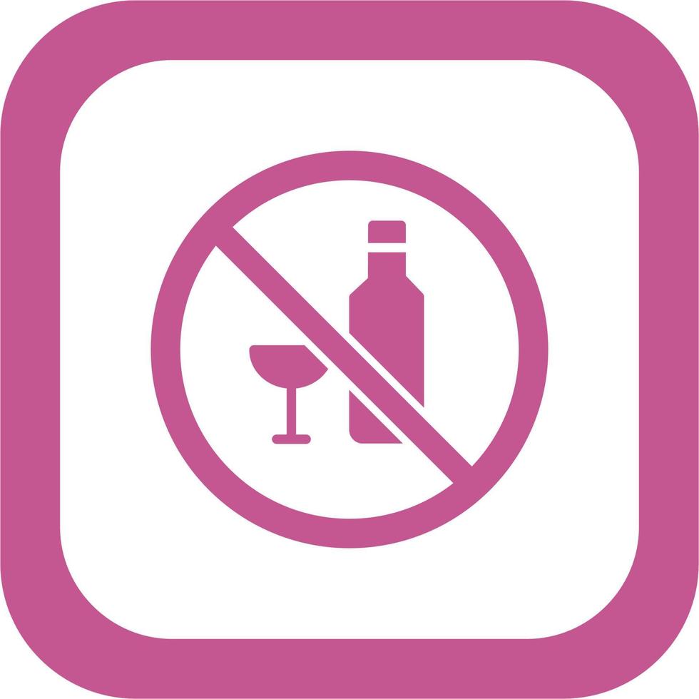 Nee alcohol vector icoon