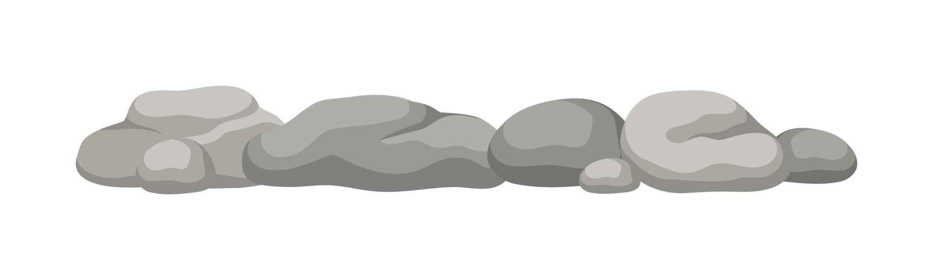 rots steen kei vorming tekenfilm vector illustratie.