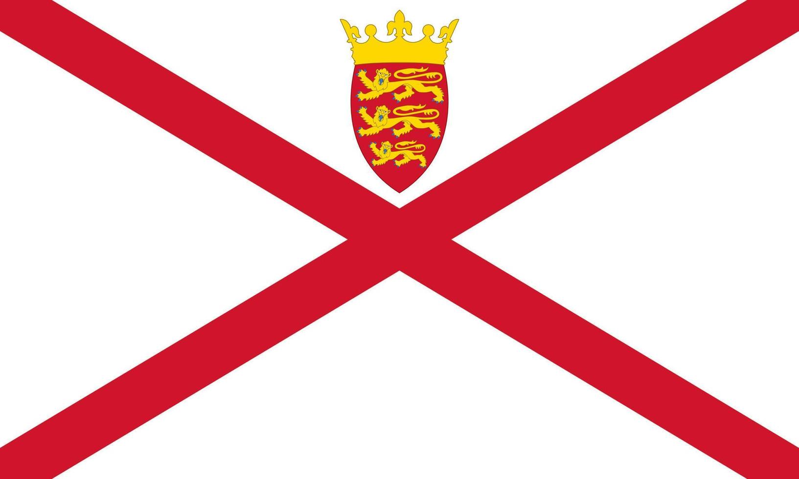 Jersey vlag gemakkelijk illustratie voor onafhankelijkheid dag of verkiezing vector