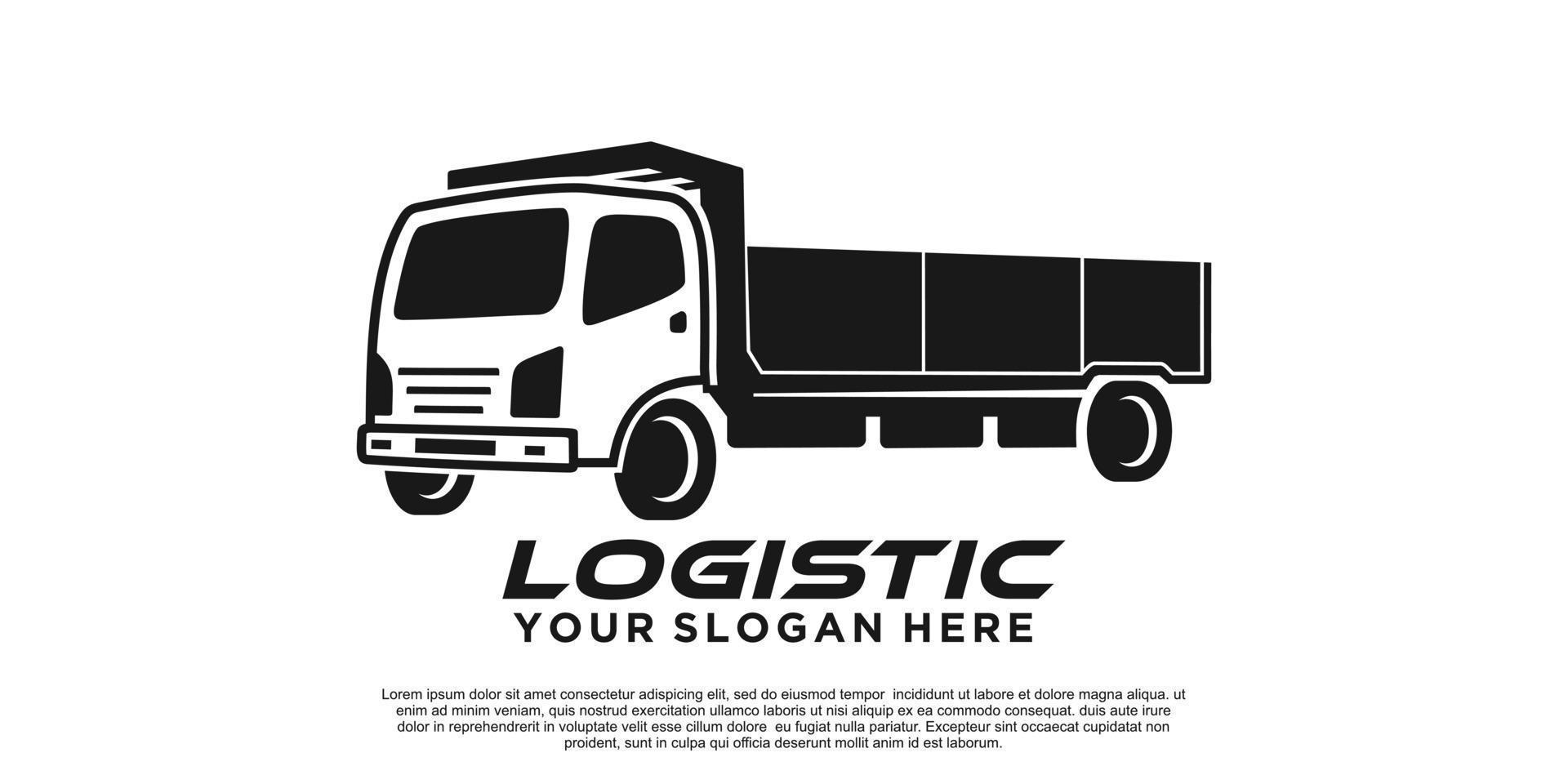 logistiek logo ontwerp creatief concept premie vector een deel 3