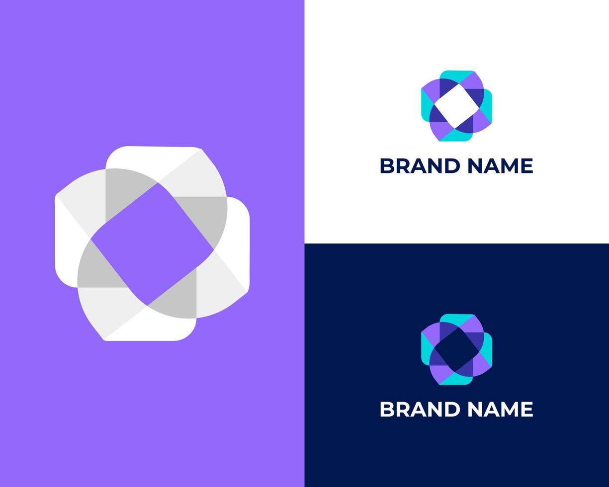 modern brief O logo icoon ontwerp sjabloon elementen vector