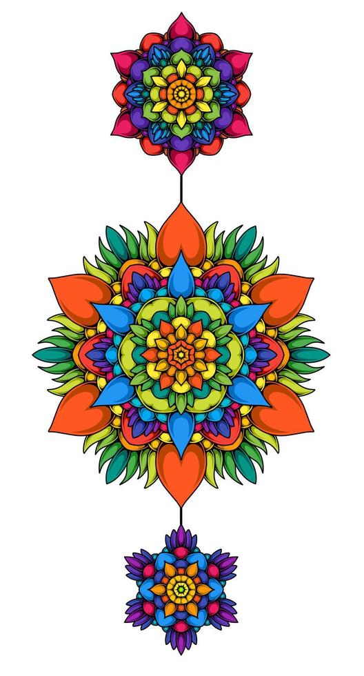 vector mandala tatoeëren ontwerpen