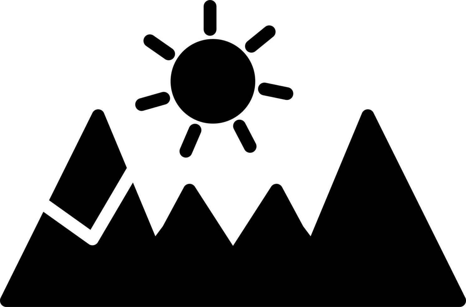 berg vector pictogram