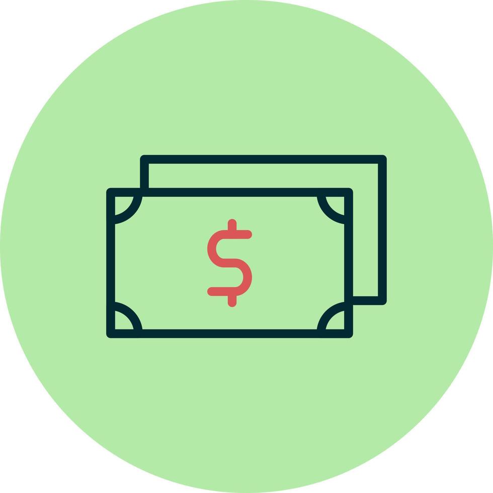 contant geld vector pictogram