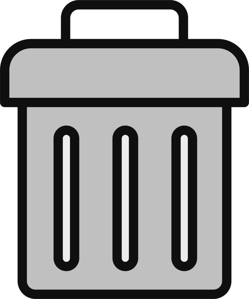 prullenbak vector pictogram