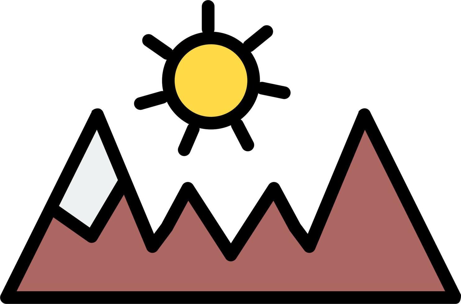 berg vector pictogram