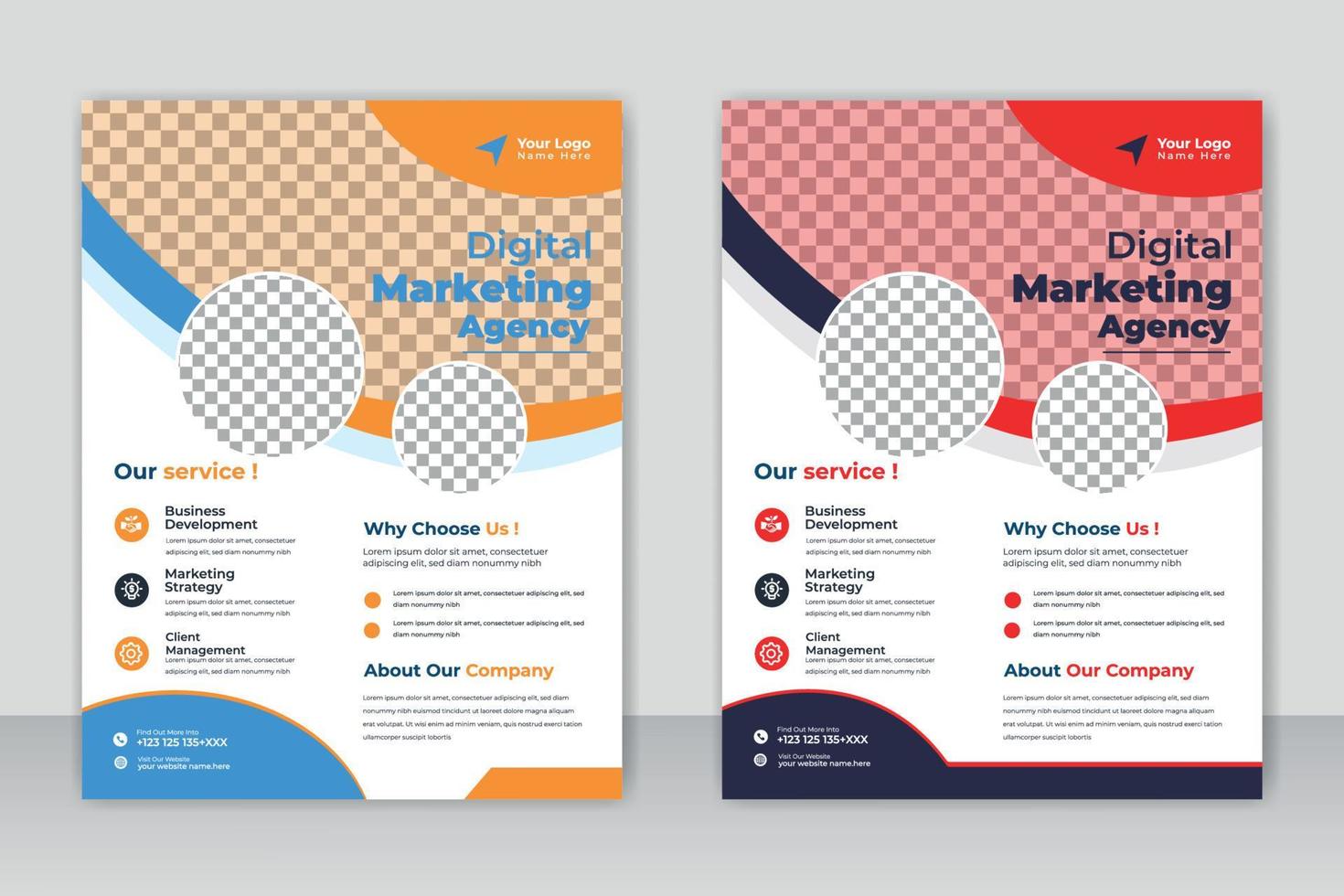 bedrijf brochure folder ontwerp a4 sjabloon.corporate bedrijf folder poster brochure brochure Hoes ontwerp lay-out achtergrond, twee kleuren schema, vector sjabloon in a4 grootte - vector